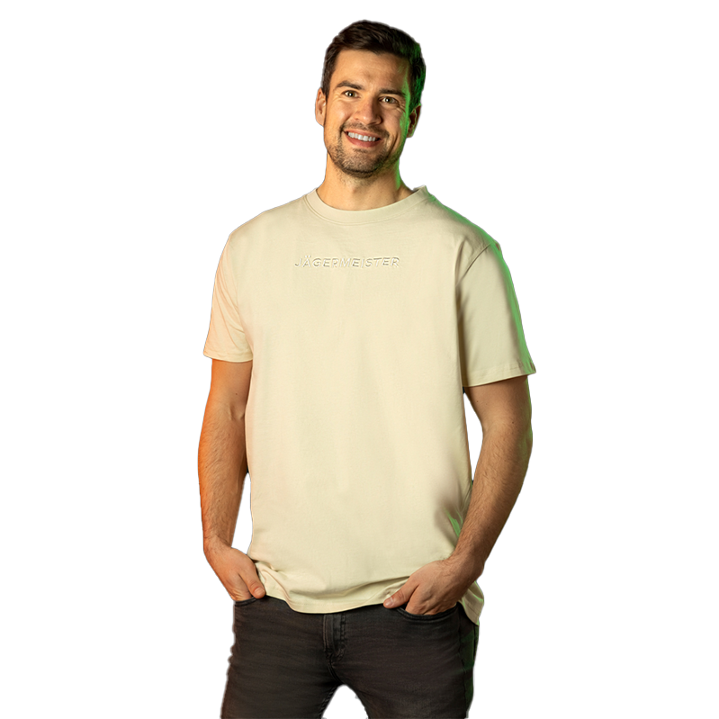JGM T-Shirt `Schriftzug`creme L