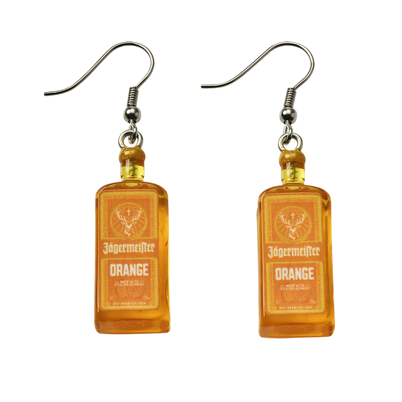 Jägermeister Orange Ohrringe
