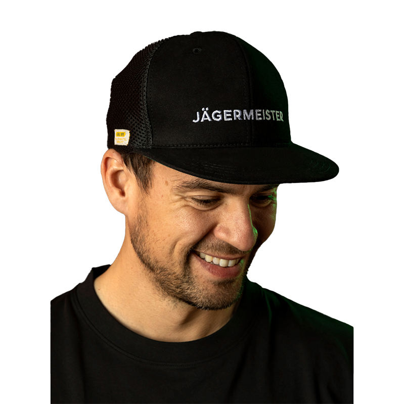 Jägermeister Flat Cap Basic schwarz