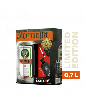 Jägermeister Sommer-Onpack 2021 mit 2x0,04L JM Scharf 