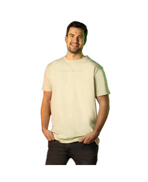 Jägermeister T-Shirt Back to Basic "Schriftzug" Creme Unisex
