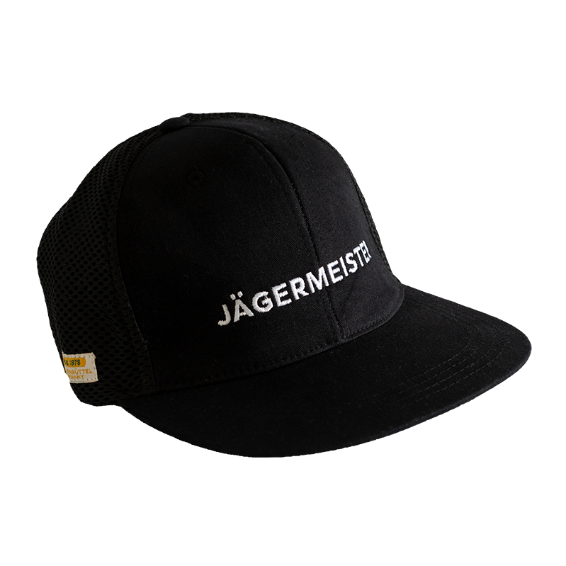 Jägermeister Flat Cap Basic schwarz