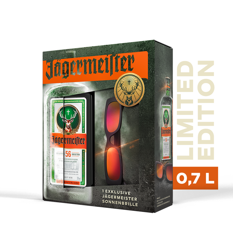 Jägermeister OnPack mit Sonnenbrille